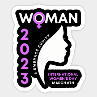 Womens Embrace Equity International Womens Day 2023 Sticker